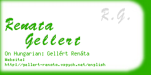 renata gellert business card